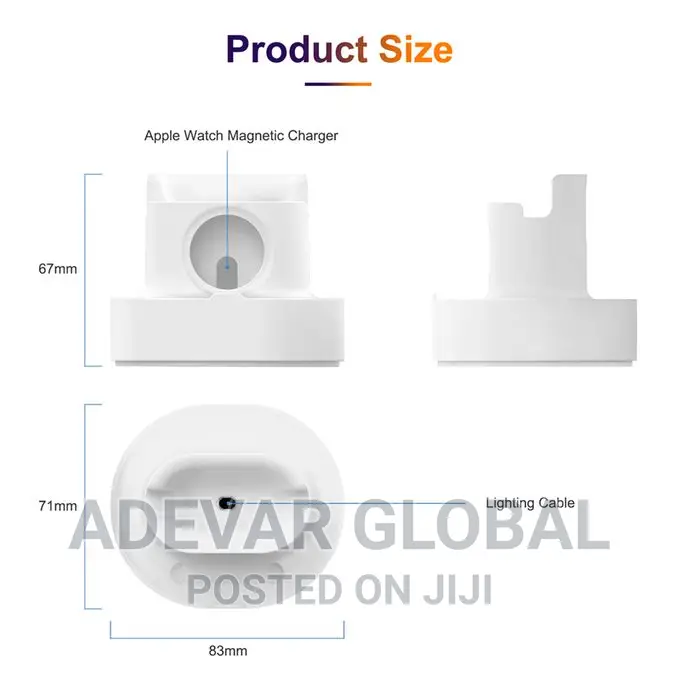3 in 1 Watch Earphone Silicone Charging Stand 4 Apple Watch