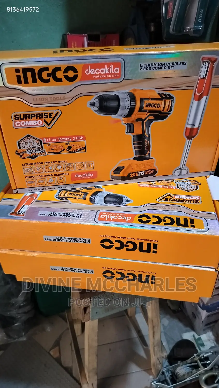 Cosli22112 Lithium Ion Cordless Drill 2pcs Combo Kit
