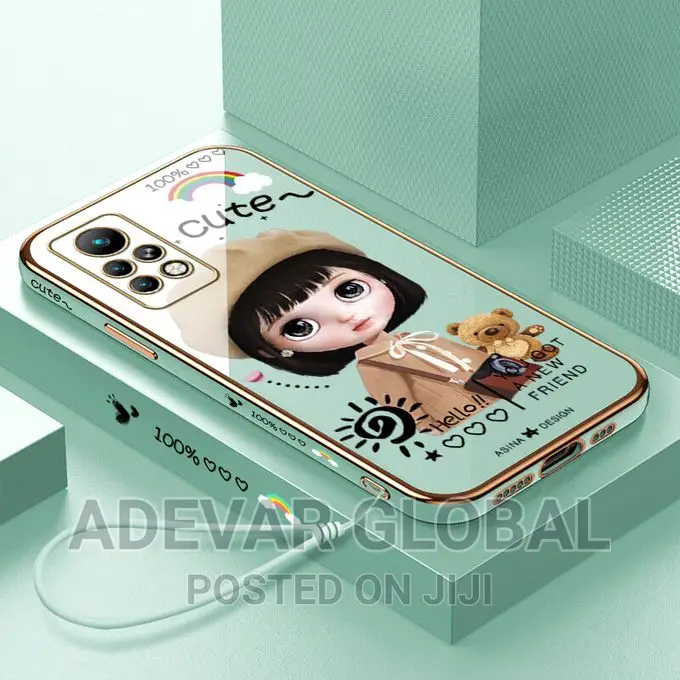Infinix Note 11 Pro Case Soft Hat Girl Phone Back Cover Pouc