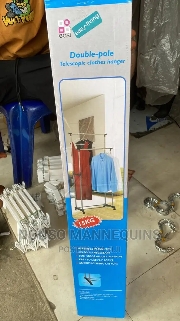 15kg Load Capacity Double Cloth Rack Stand