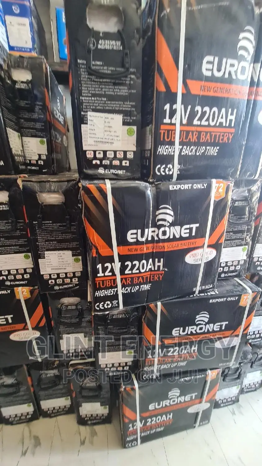 220ah 12v Euronet Tubular Battery.