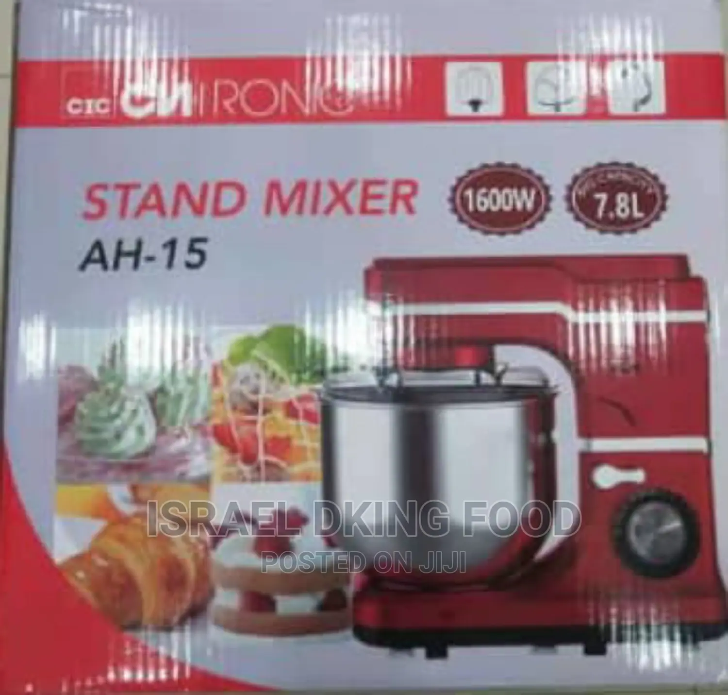 New 7.8l Electric Foreign Stand Mixer 1600w Ah-15