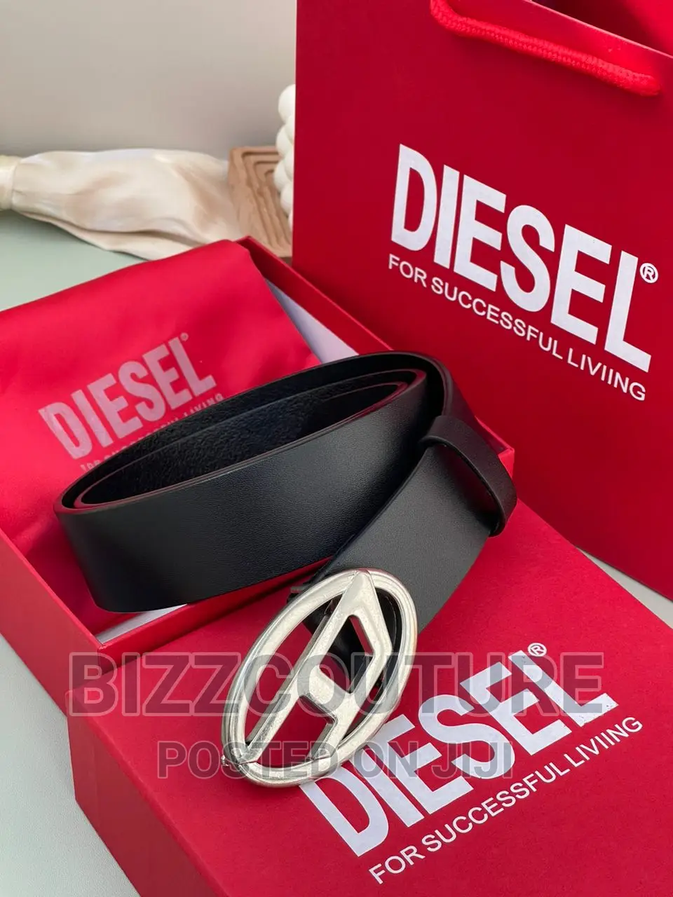 Original DIESEL Leather Strap Belts Available in Store