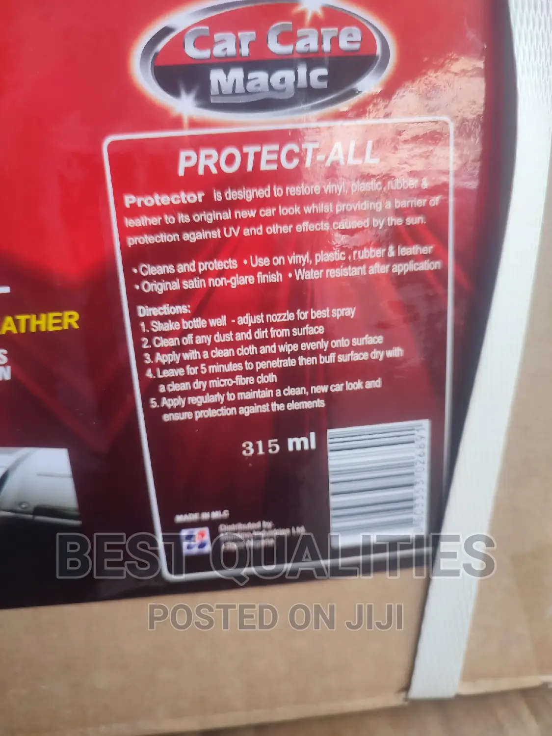Protect All Dashboard, Plastic, Leather And Rubber Cleaner
