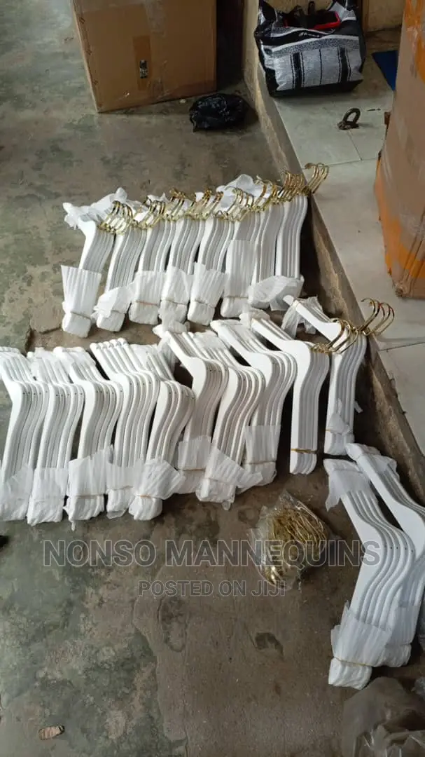 White Gold Clothes Imported Hangers