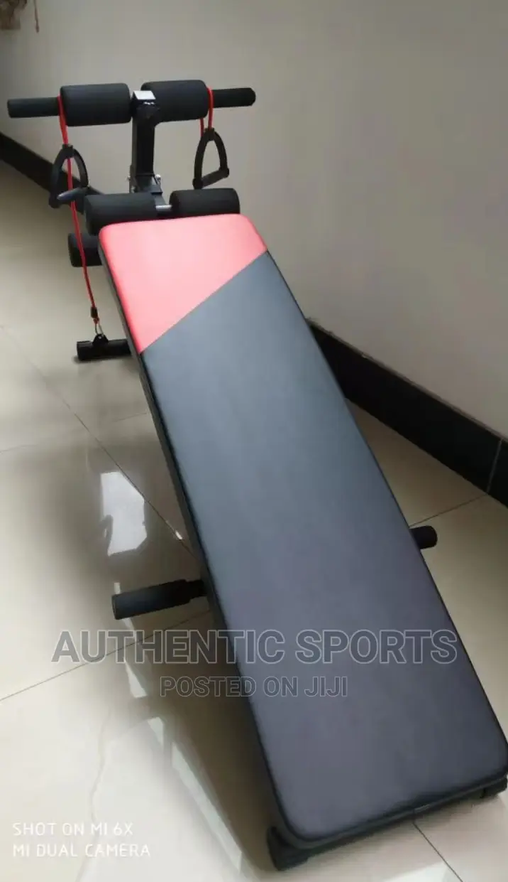 Adjustable Abdominal Weight Bench With and Training Ropes