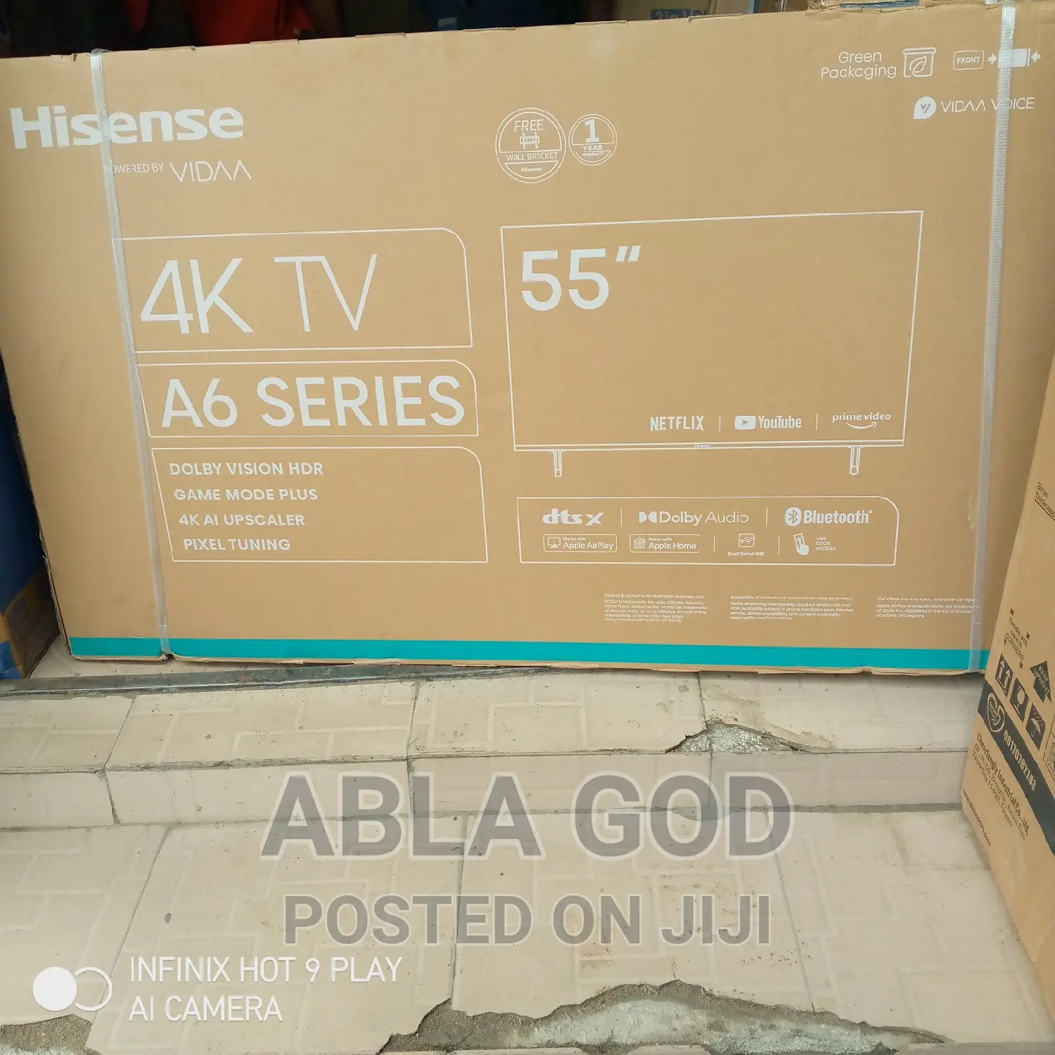 Hisense 55 Inches Uhd Smart Tv A6 Series