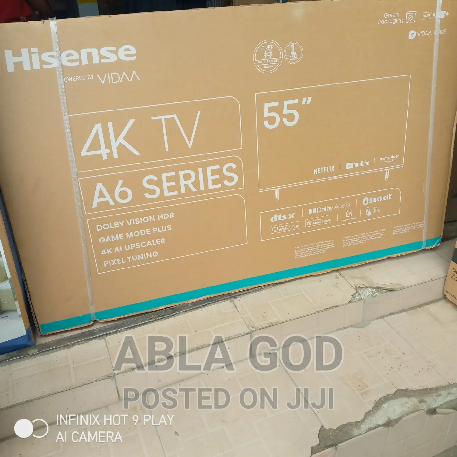 Hisense 55 Inches Uhd Smart Tv A6 Series