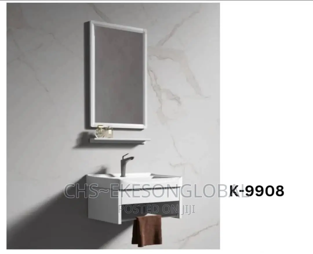 Dining / Toilet Cabinet Suspended With Mirror
