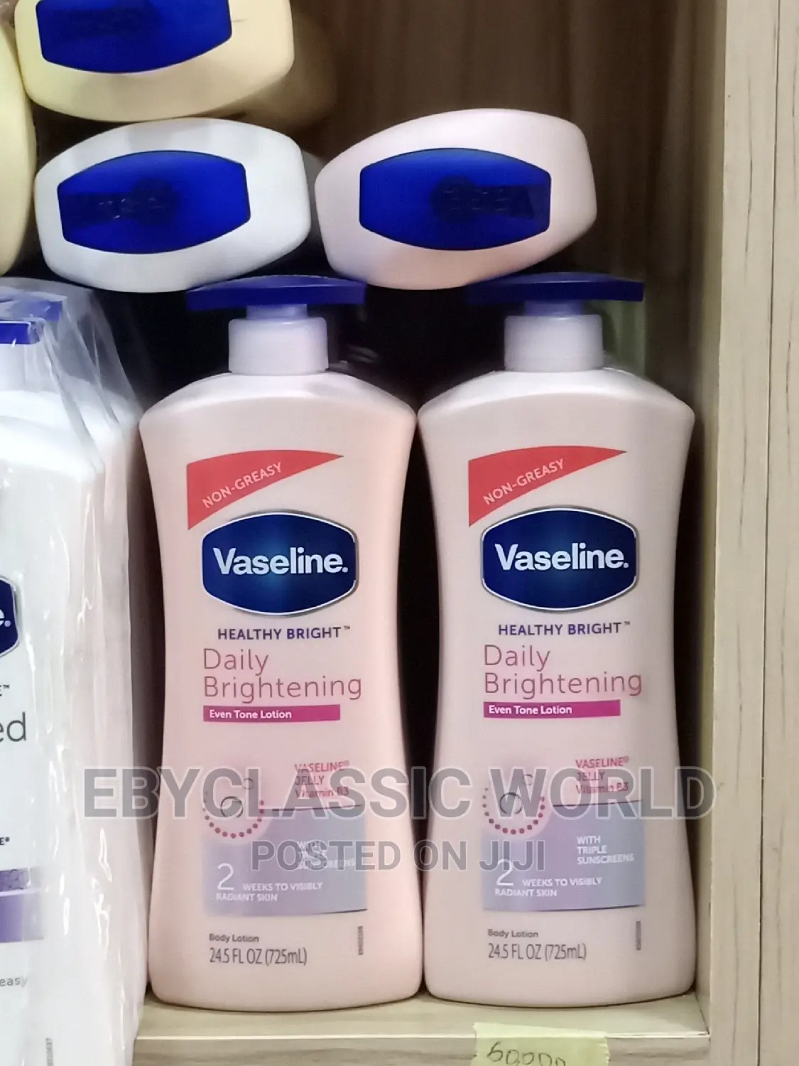 Non Greasy Vaseline Healthy Bright Lotion 725ml