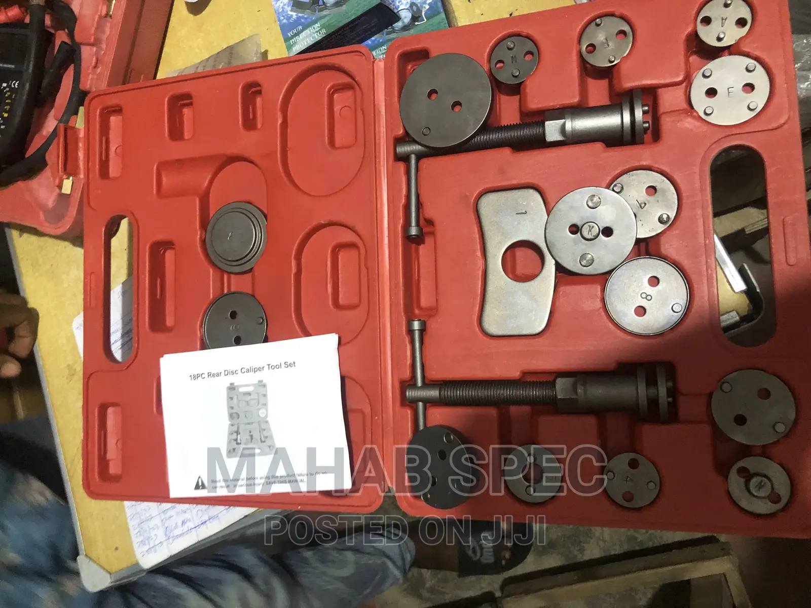 22 Pieces Disc Brake Pad Piston Caliper Rewind Tool Kit