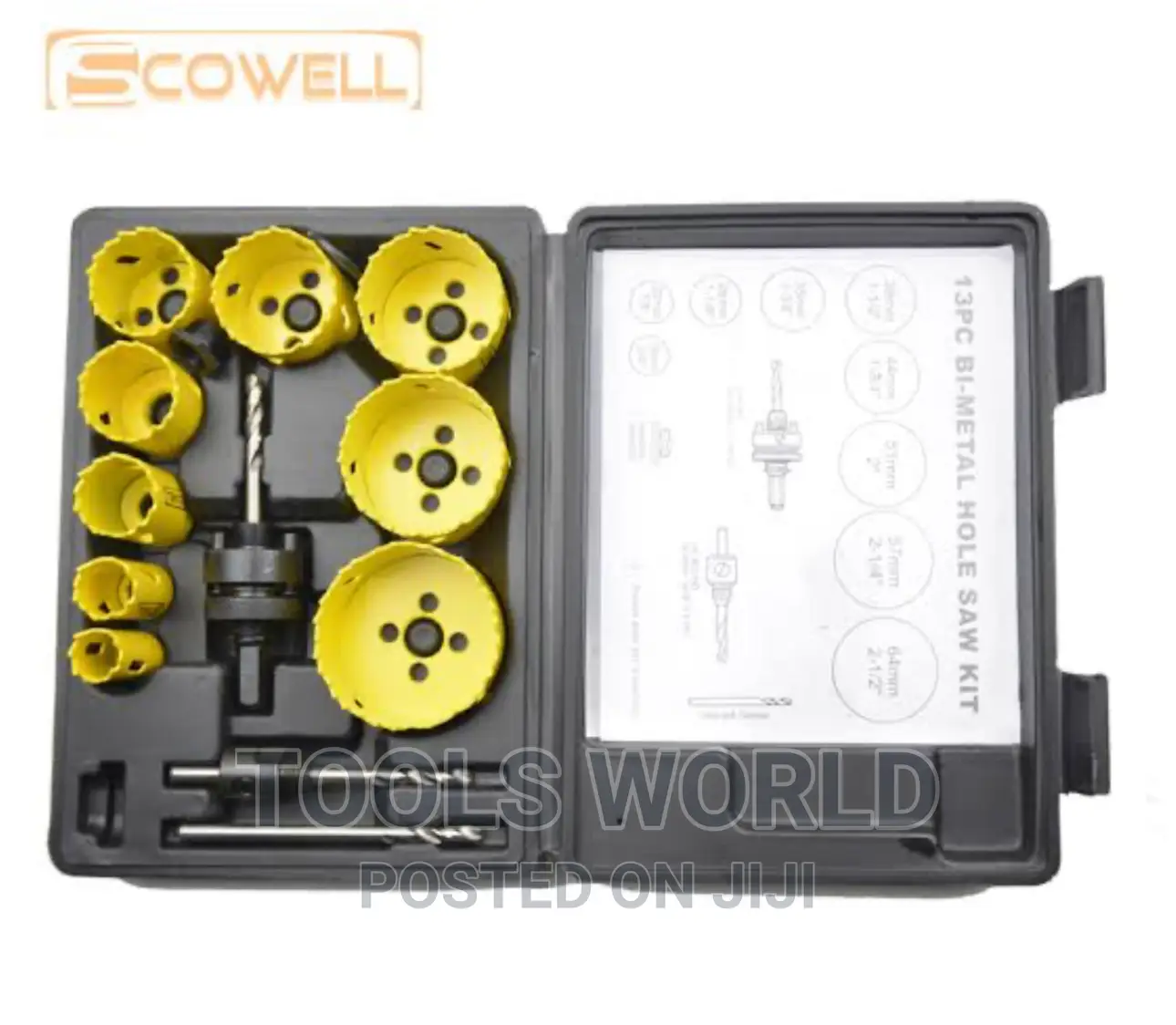 Cutting Saw Bit Set Holesaw Blades Kit Cutter Metal 13pcs