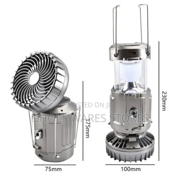 Solar Powered Fan and Lamp