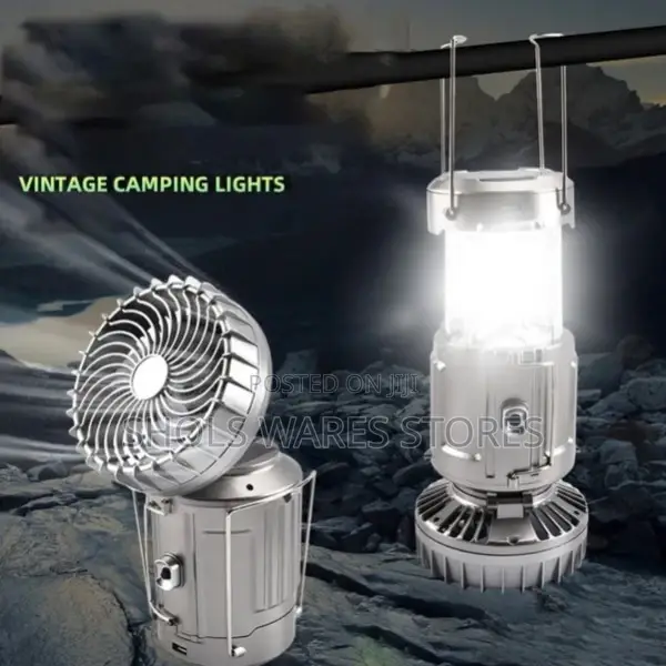 Solar Powered Fan and Lamp