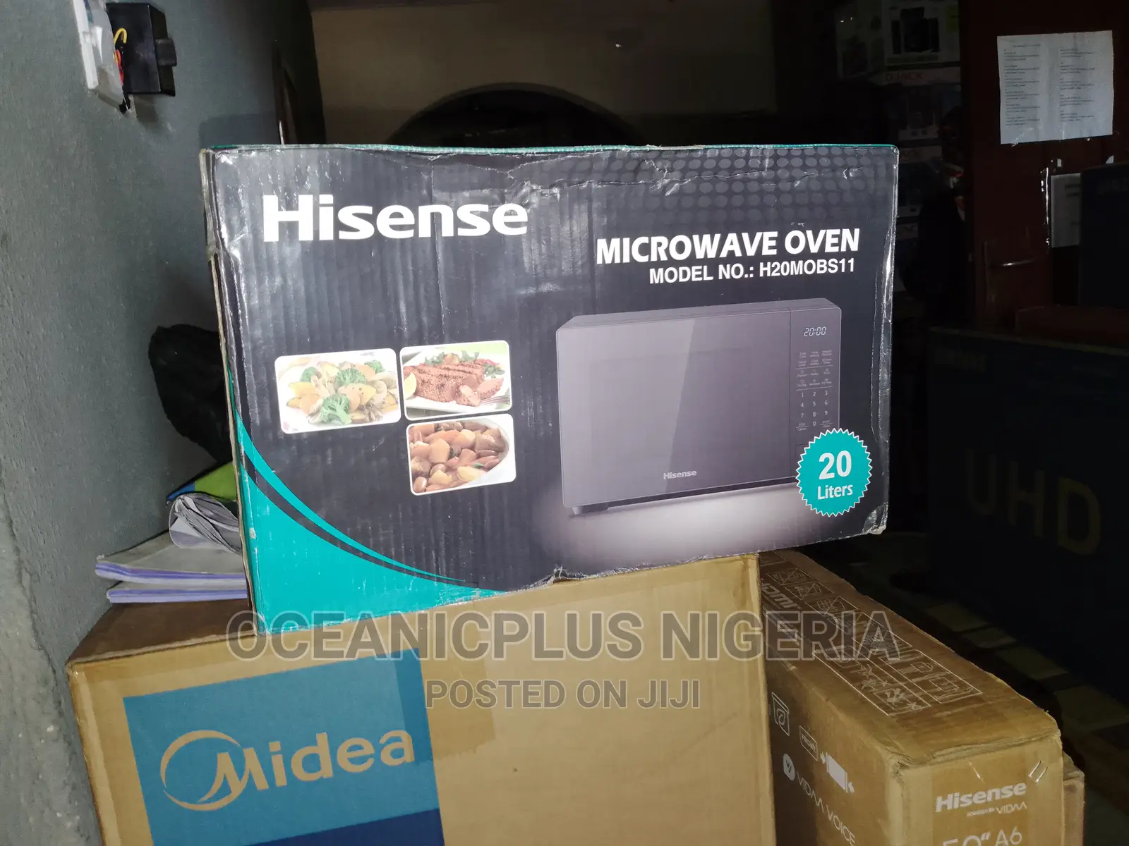 Hisense H20MOBS11 700W 20L Microwave Oven Black Color