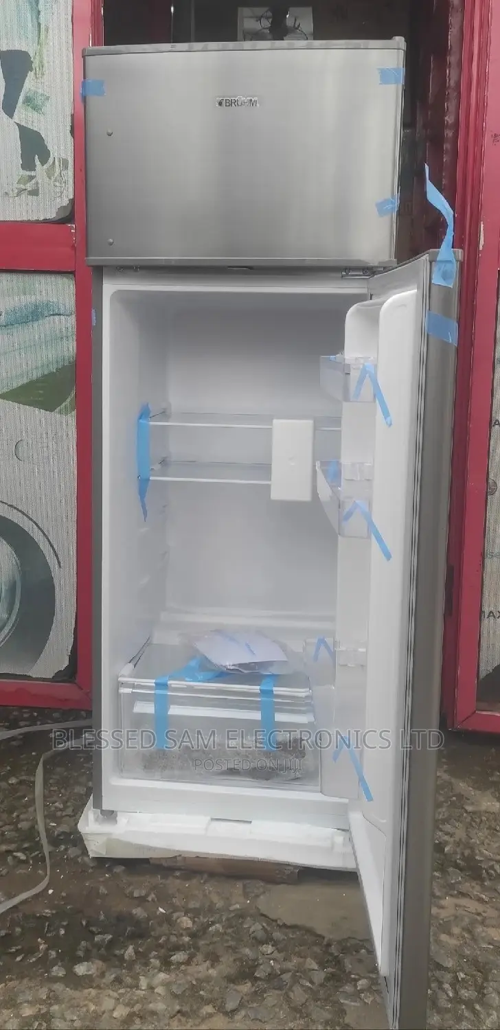 New One Bruhm Fridge Two Door 205-l>Fast Freezing Ice Maker