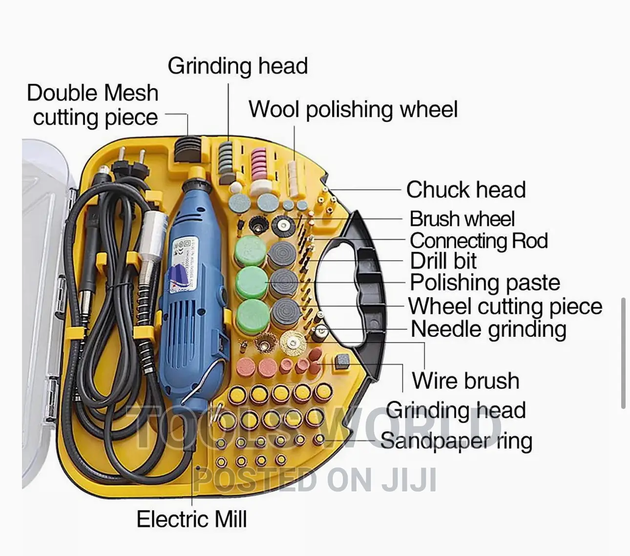 Die Grinder Tool Kit With Multipro Keyless Chuck and Flex