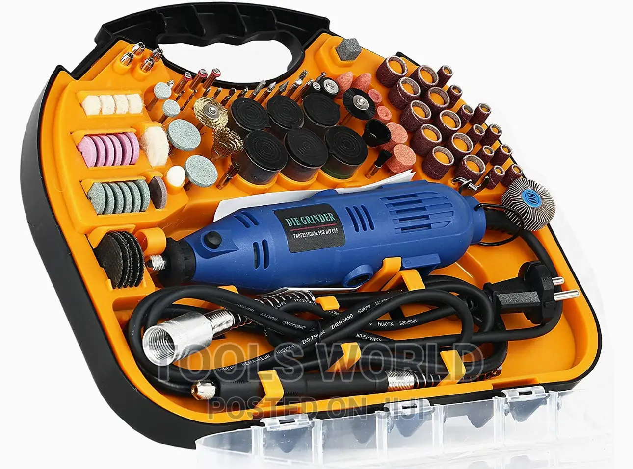 Die Grinder Tool Kit With Multipro Keyless Chuck and Flex