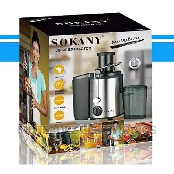 Sokany 800w Multipurpose Electric Juice Extractor/Juicer