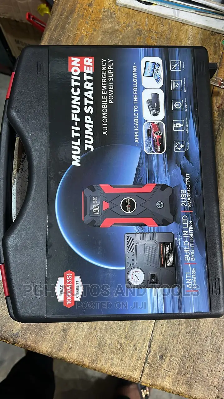 Multi-Function Jump Starter + Tyre Pump (1000a Peak Start)