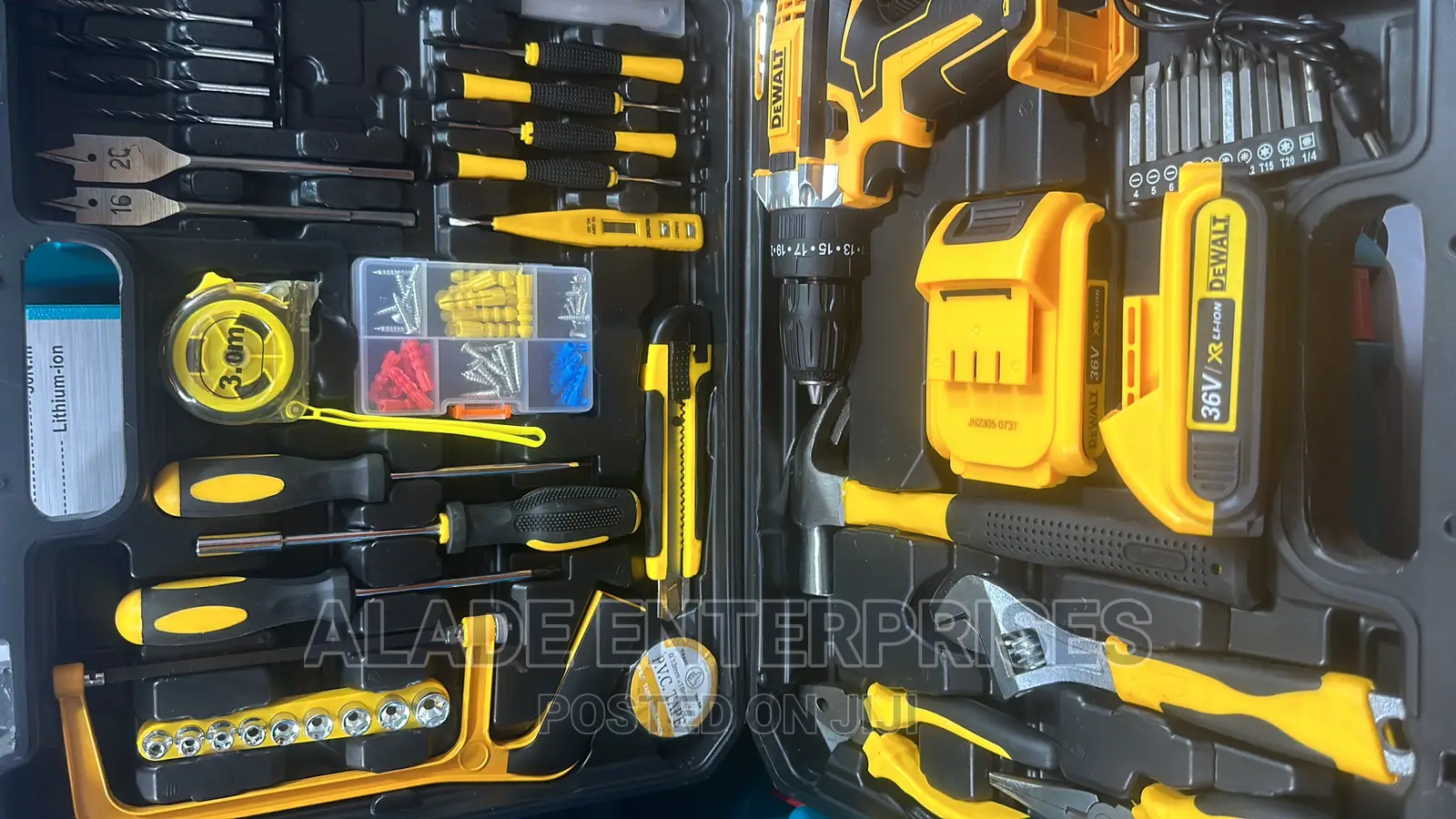 Complete Set of Tools With Drill 36v
