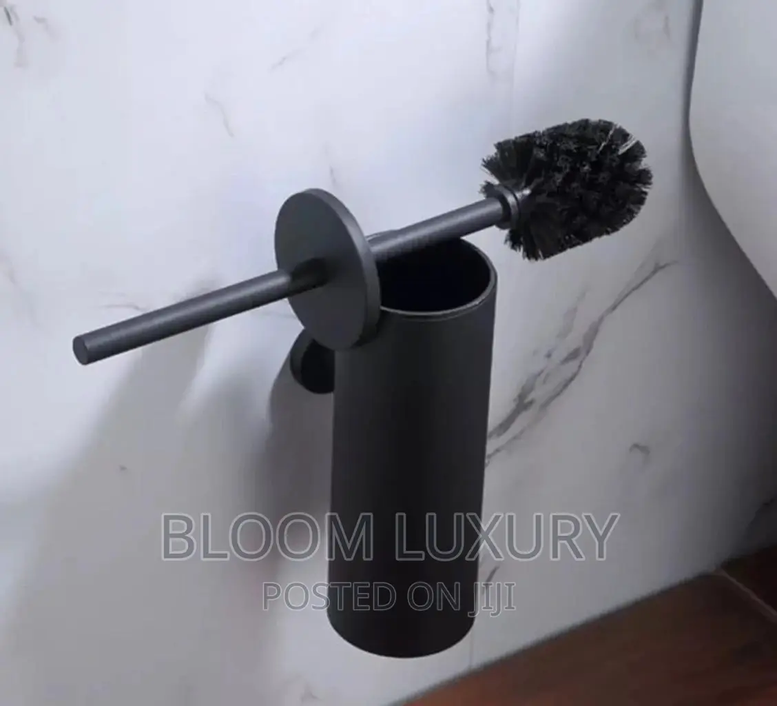 Wall Hung Black Toilet Brush