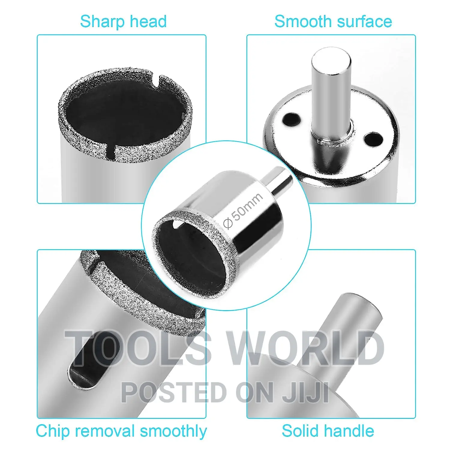 Diamond Hole Saw Drill Bits Set Kit for Ceramic,Glass 6-55mm