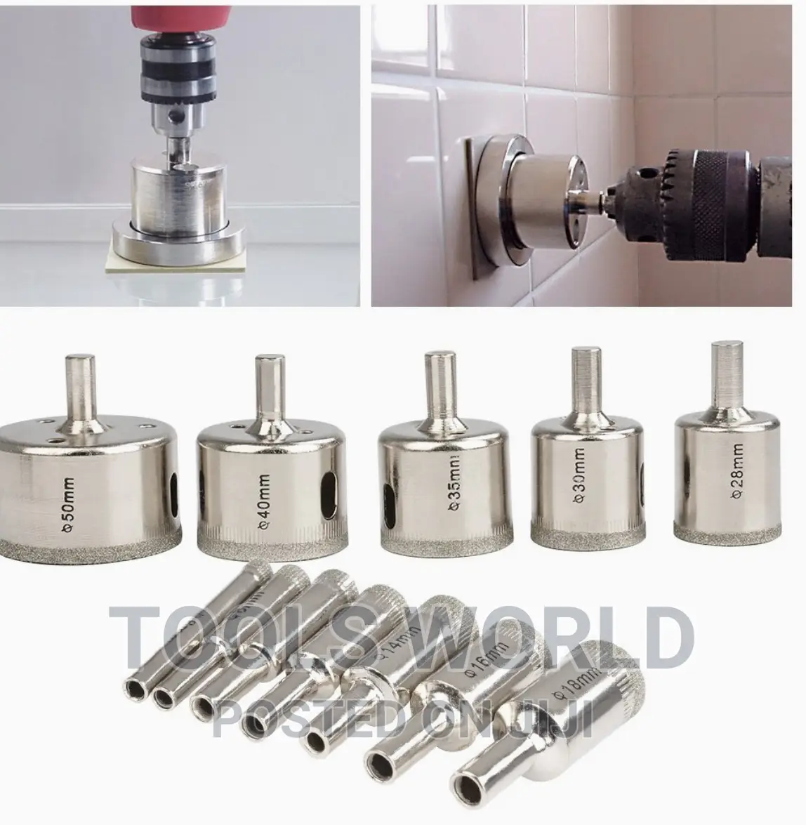 15 Diamond Drill Bit Diameter 6 Mm - 50 Mm Tile Glass Drill