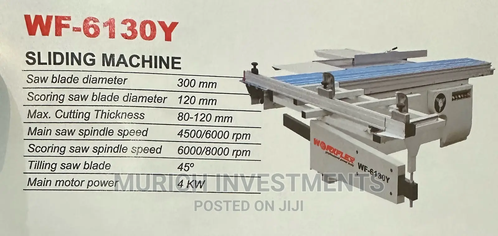 MJ 6130 Sliding Table Panel Saw Format Cutting Saw