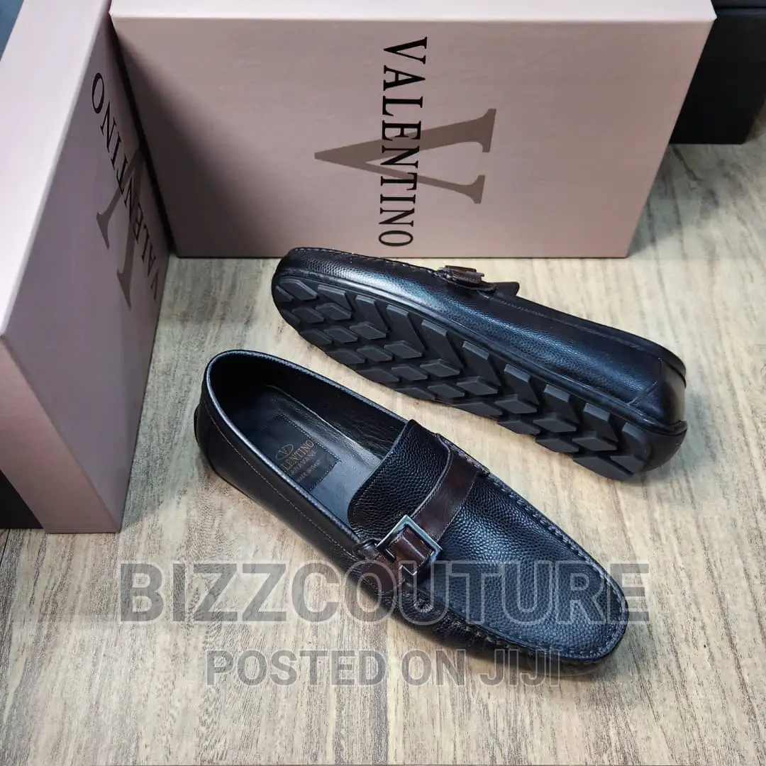 Original Italian VALENTINO Leather Loafers Available Instore