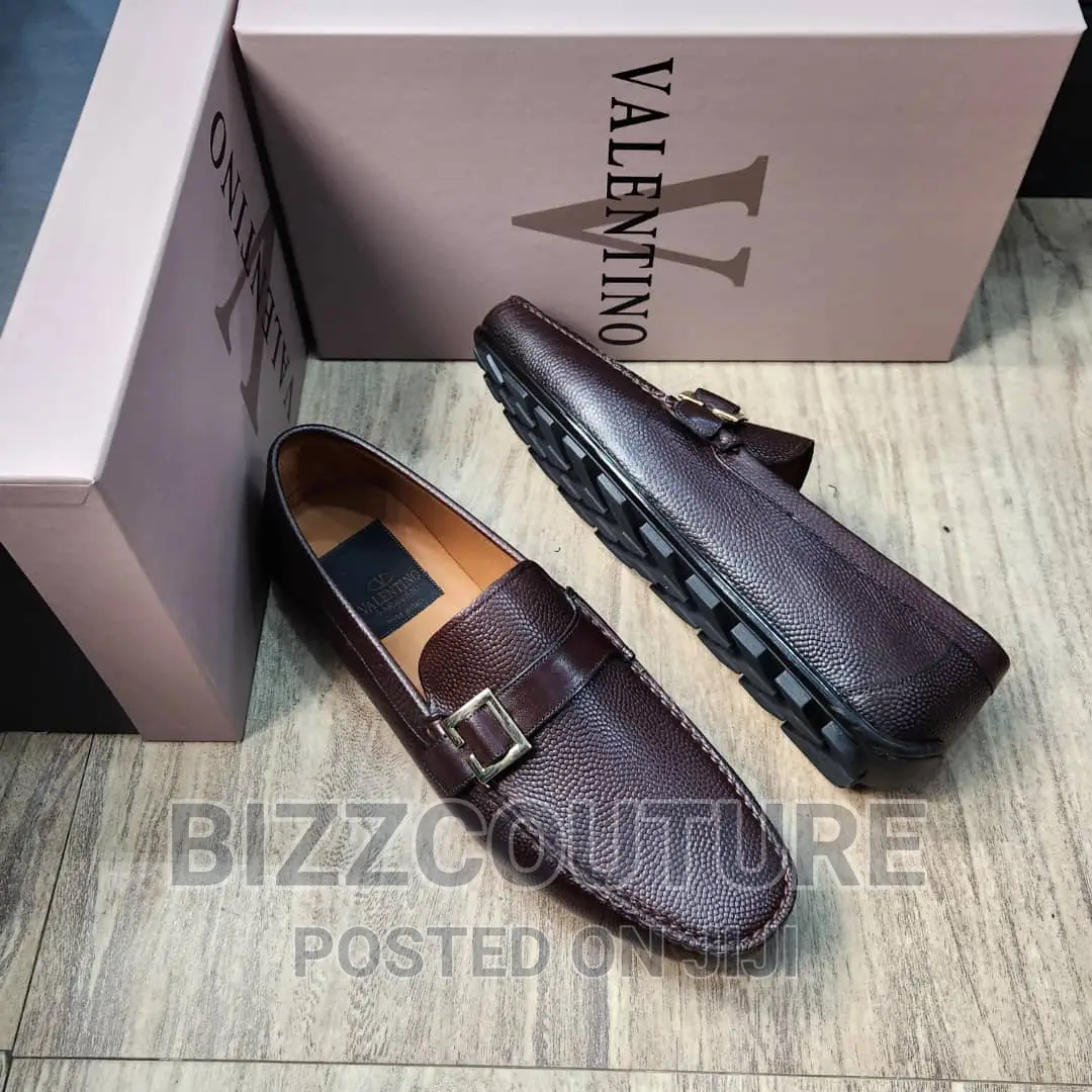 Original Italian VALENTINO Leather Loafers Available Instore