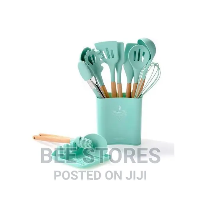 Silicon Nonstick Spoon With Spoon Rest