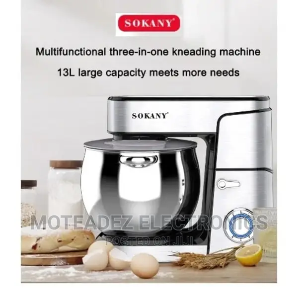 Sokany 12l (2000w) Commercial Stand Cake Mixer W/Large Bowl