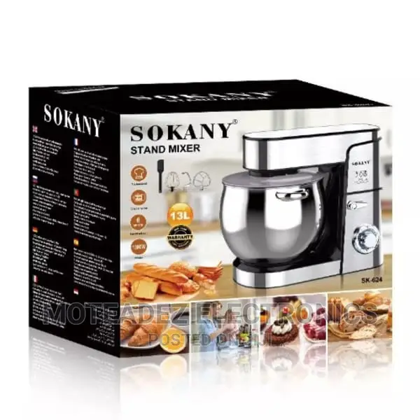 Sokany 12l (2000w) Commercial Stand Cake Mixer W/Large Bowl