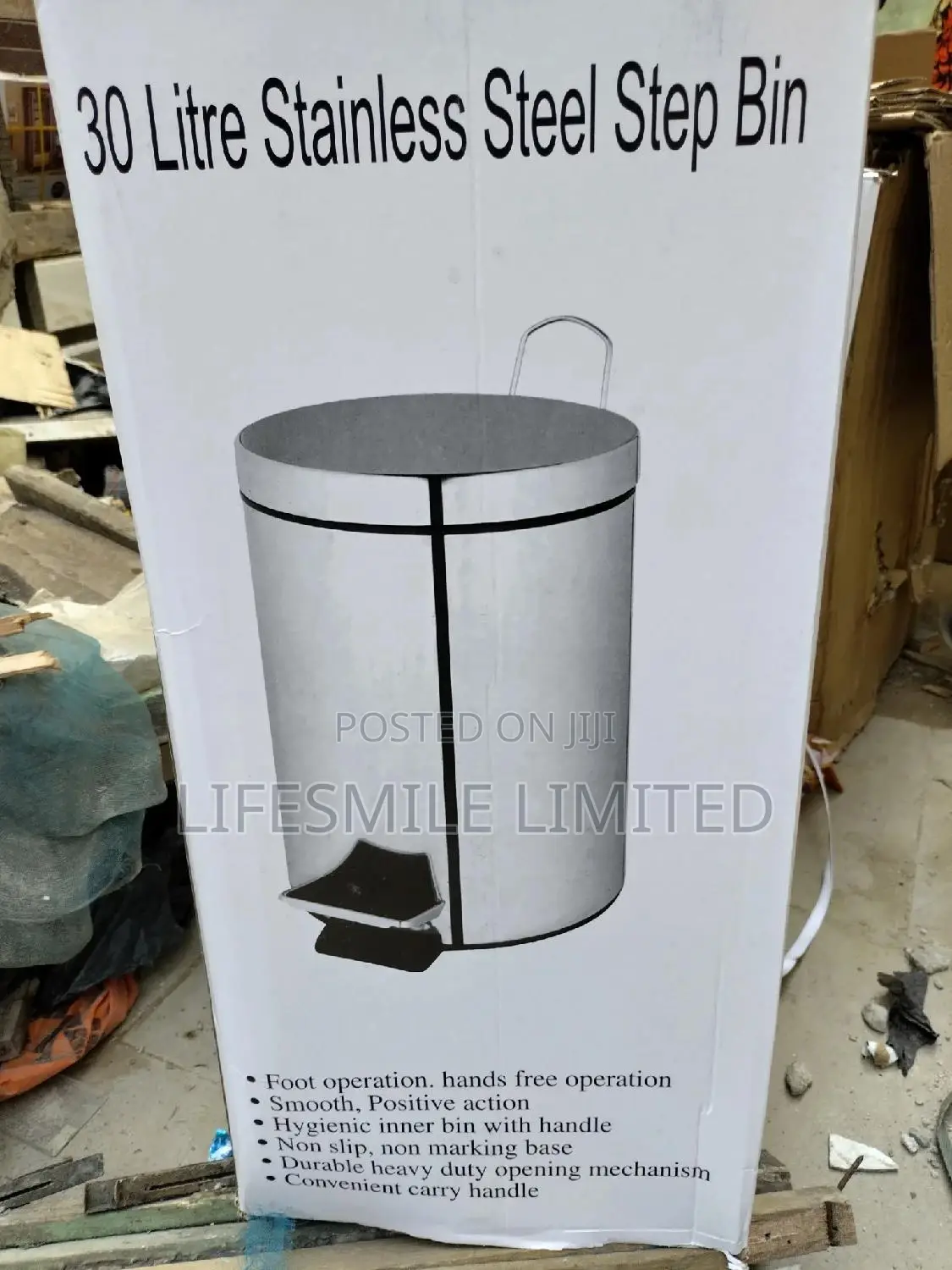 30 Litres Stainless Steel Pedal Bin