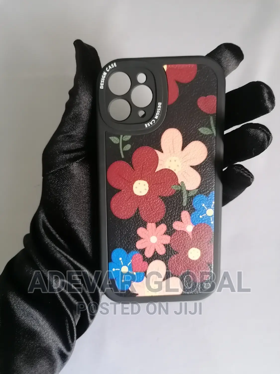 Flowers Lambskin Case for iPhone 11 Pro Soft Silicone Pouch