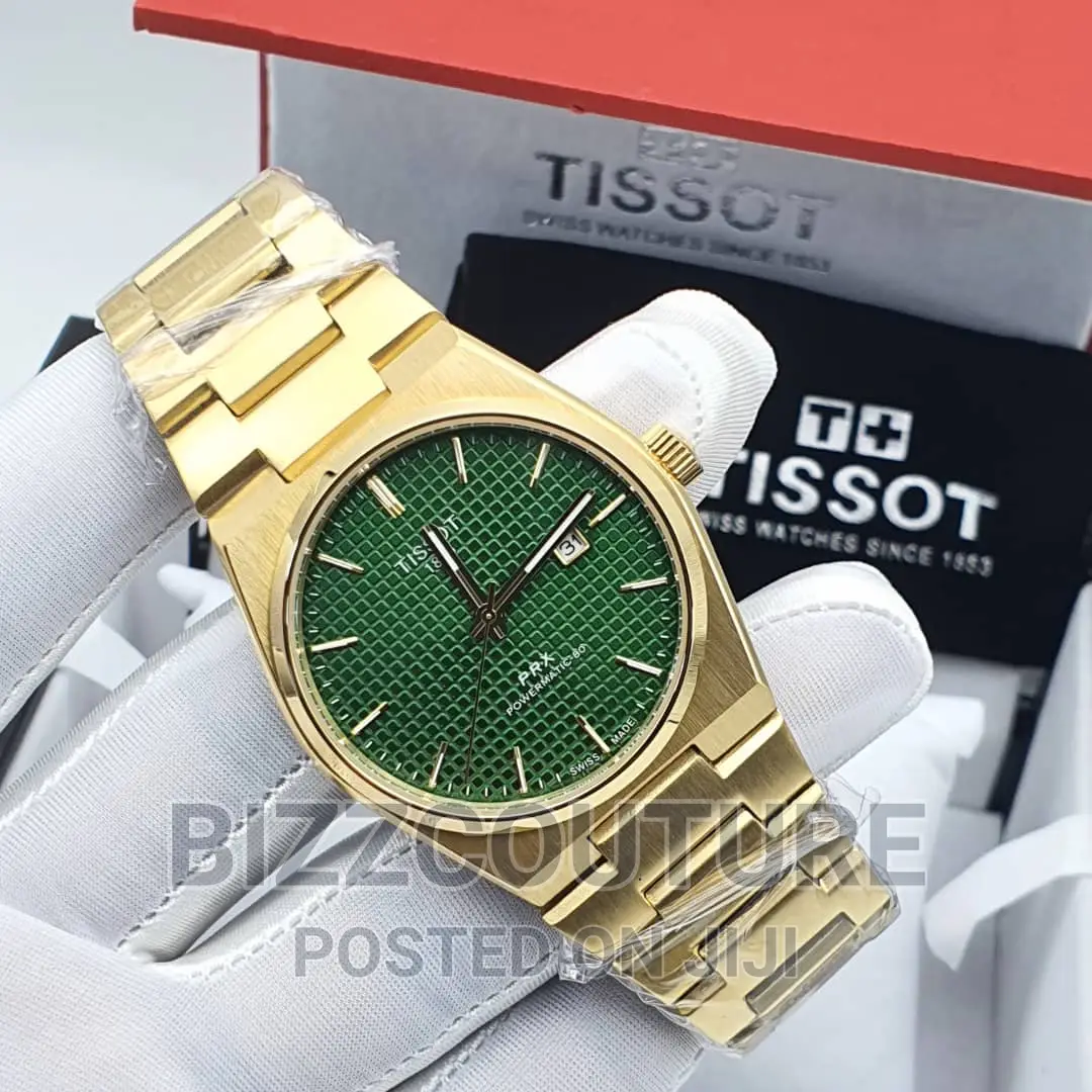 Original Tissot Gold Steel Chain Watch Available in Store