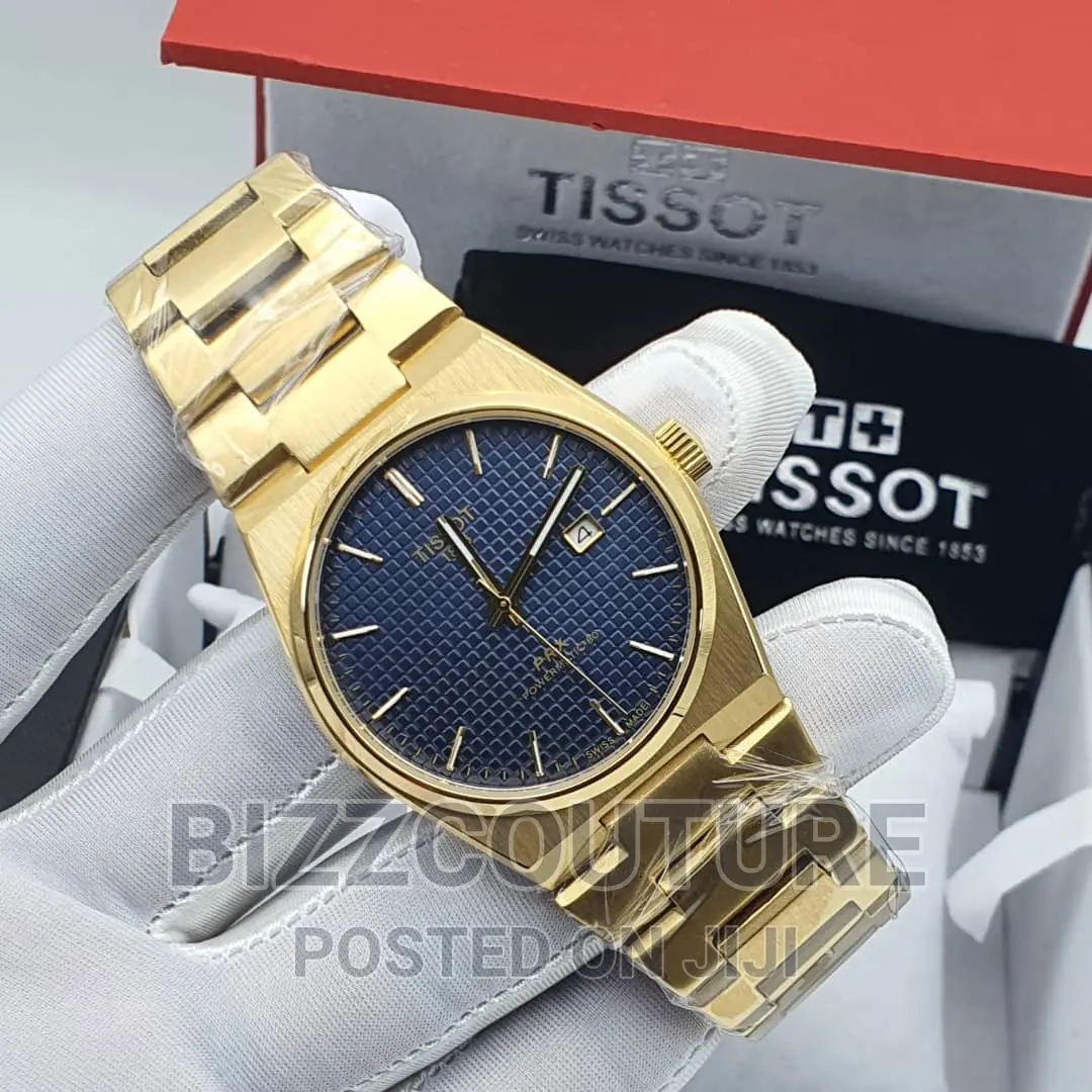 Original Tissot Gold Steel Chain Watch Available in Store