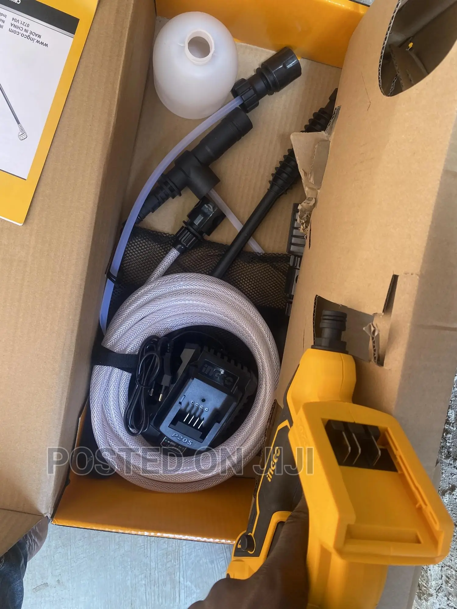 Ingco Cordless Pressure Washer 20votts