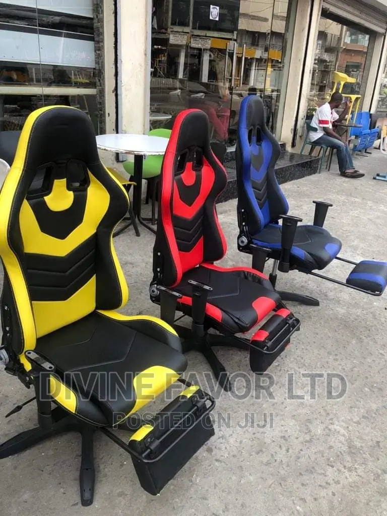 Game Chair With Footrest,Gaming Table Also Available.