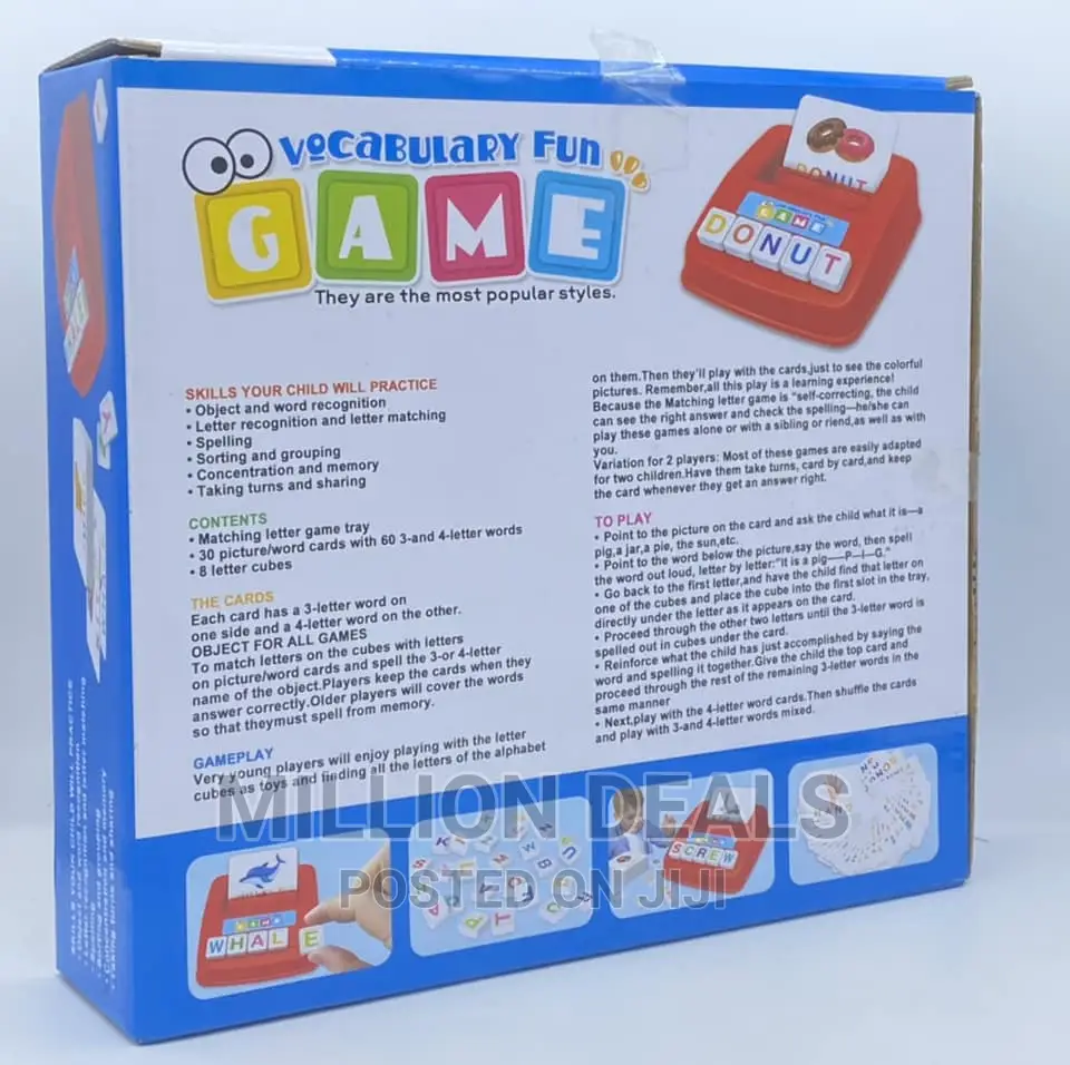Unique Vocabulary Game for Kids