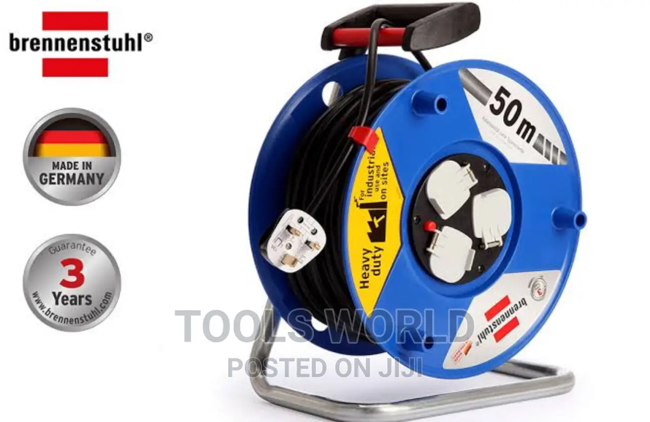 50 Metre Cable Reel Extension Reel Heavy Duty 2.5mm Thick Ca