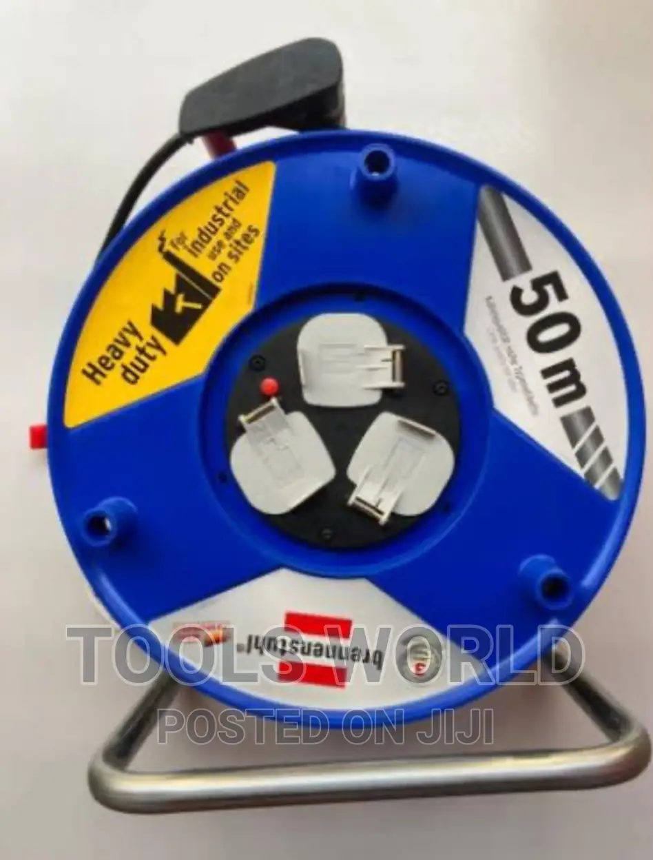 50 Metre Cable Reel Extension Reel Heavy Duty 2.5mm Thick Ca