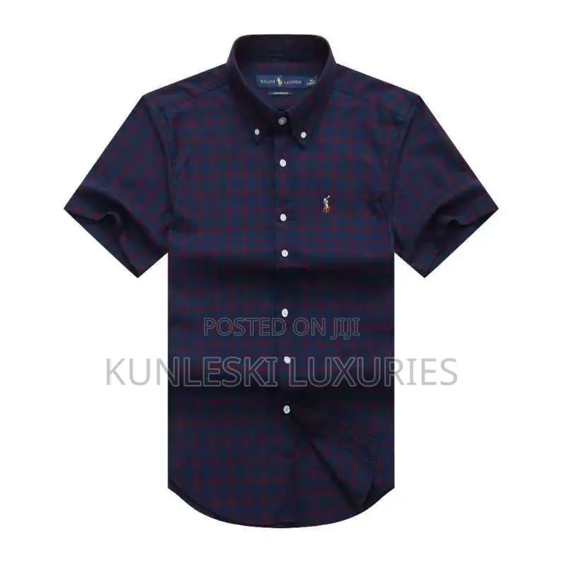 Original Polo Ralph Lauren Men Short Sleeve Checkers Shirt