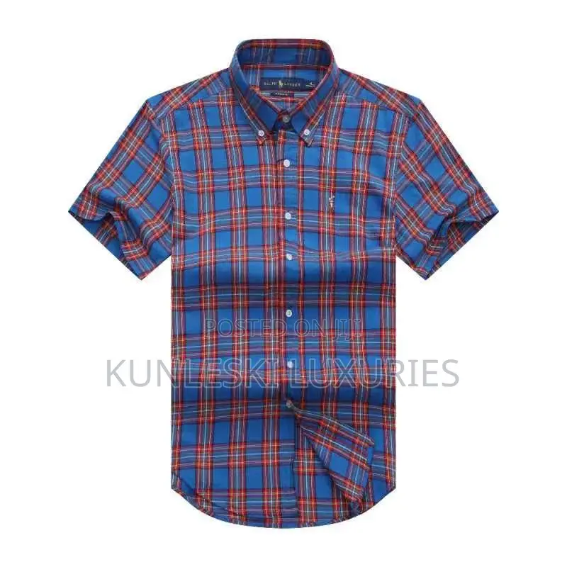 Original Polo Ralph Lauren Men Short Sleeve Checkers Shirt