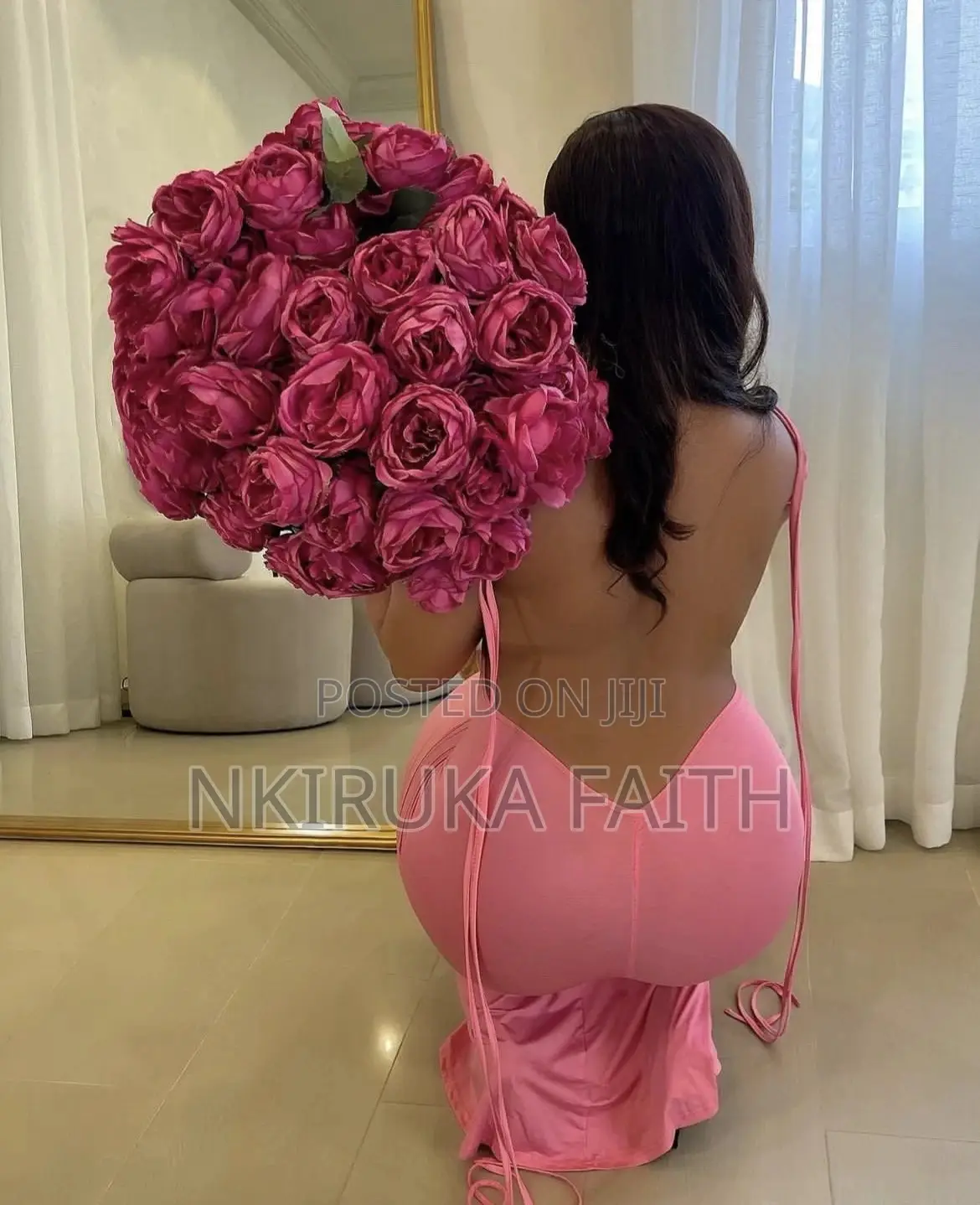 50 Faux Roses Bouquet