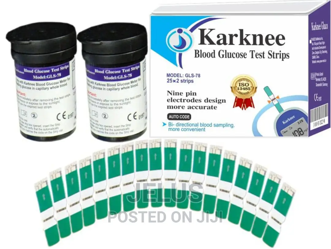 Karknee Glucometer Strips, 25×2=50 Strips Per Pack
