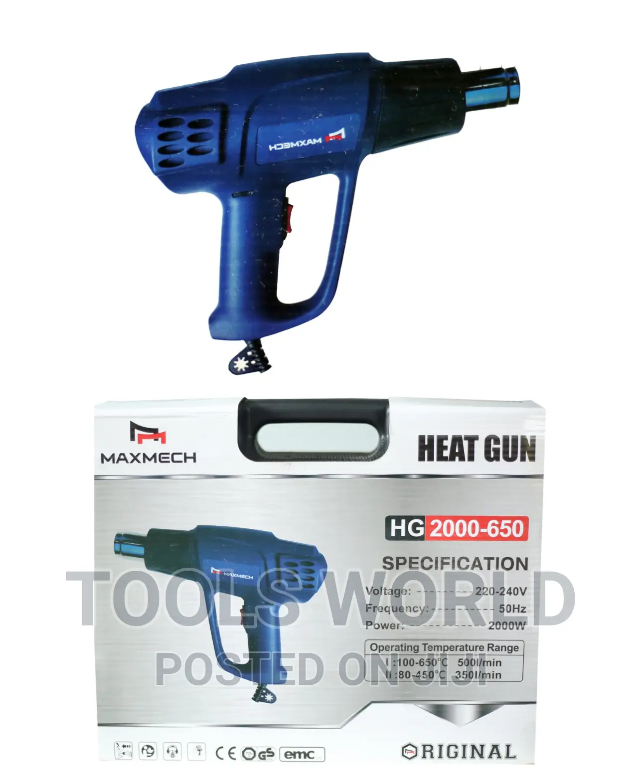Maxmech Heat Gun Hg2000-650