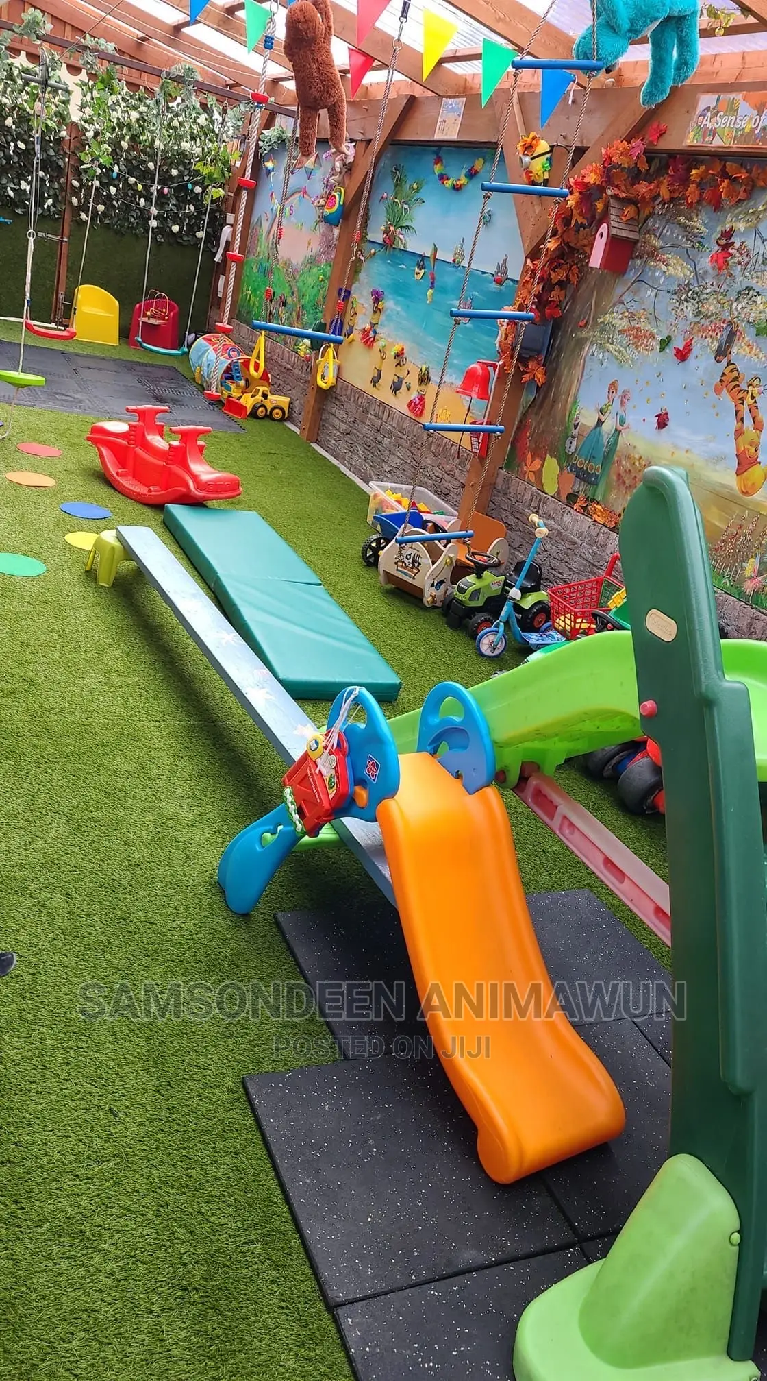 Artificial Grass and Children Toys