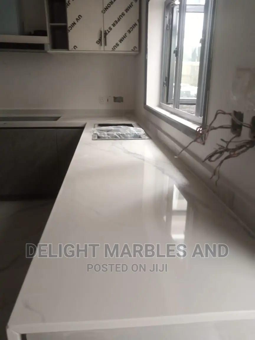 Superb Plain White Kitchen Top